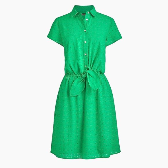 J. Crew Factory Dresses & Skirts - J. Crew Mercantile Eyelet dress, Kelly green